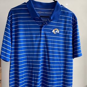 LA Rams NFL Nike Dri-fit, men’s blue striped polo, Sz M